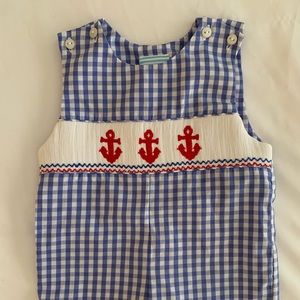 Southern Sunshine Smocked Anchor Jon Jon 3M
